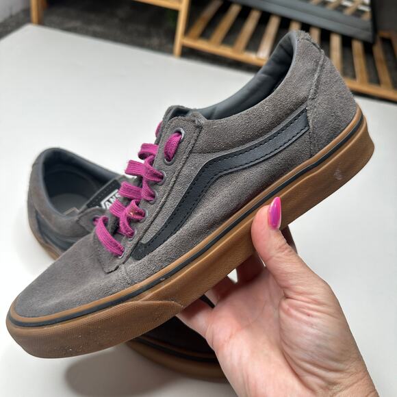 Vans Ward Pewter Gum Skate Shoes - Picture 1 of 5